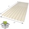Suntuf 26 in. x 6 ft. Smooth Cream Polycarbonate Roof Panel, 10PK 400987 - alternate 3